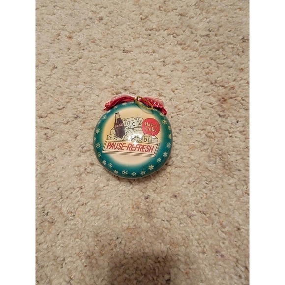 Coca Cola Vintage Christmas Ornament Have a Coke Pause Refresh - Picture 3 of 3